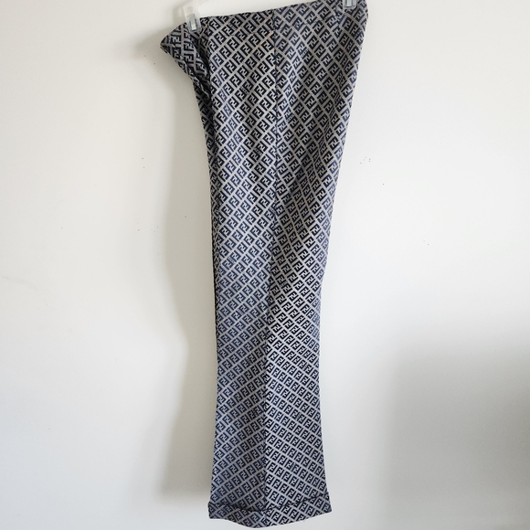 Fendi Authentic Women’s Logo Jacquard Pants Size US 8 - Picture 10 of 11